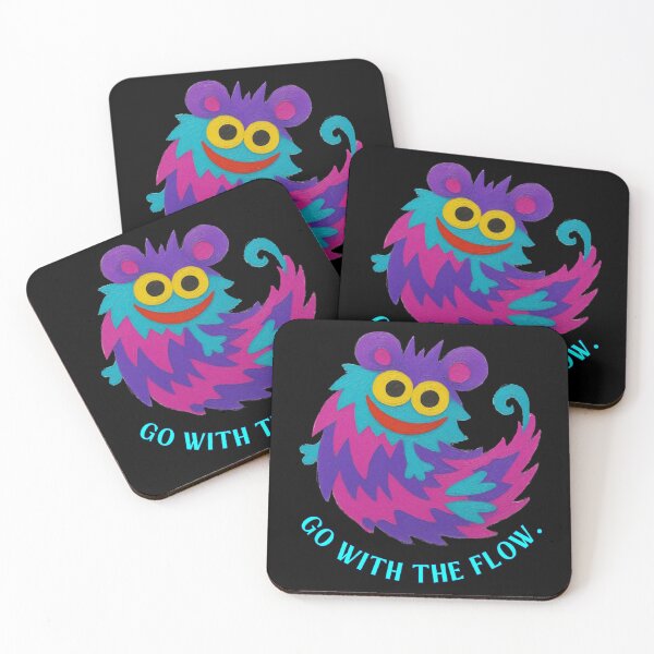 Item preview, Go With the Flow - Colorful Quirky Creature designed and sold by PatykArt.