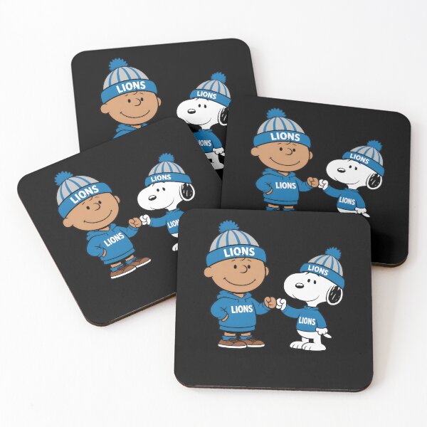 Item preview, Charlie Brown Snoopy Detroit Lions Fist Bump designed and sold by fizzstocmathepa.