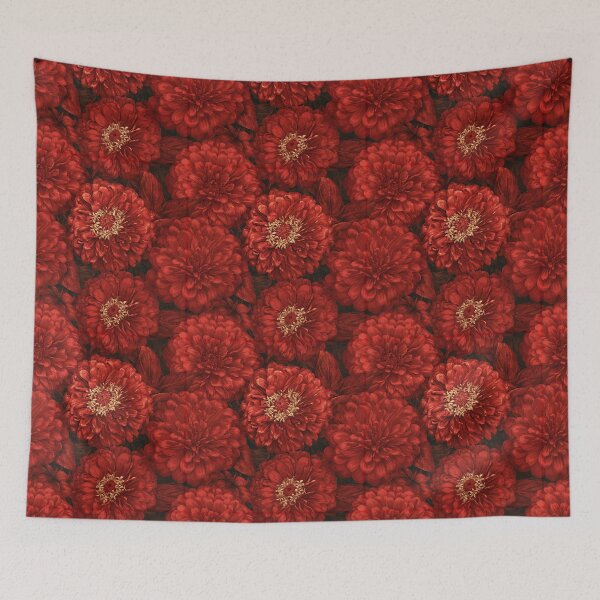 Item preview, Trendy Zinnia - Flower Garden Pattern - One Year Anniversary Gifts designed and sold by RoyalStarsPatts.