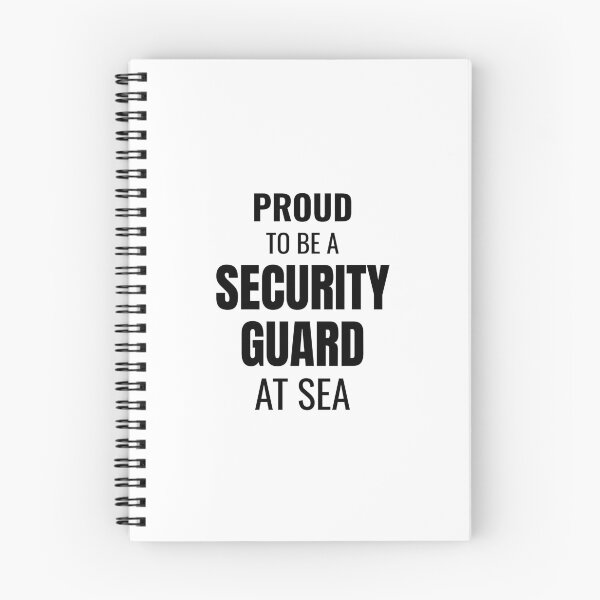 Item preview, Proud to be a Security Guard at Sea (Black) designed and sold by ShipCrewNation.