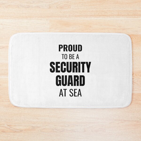 Item preview, Proud to be a Security Guard at Sea (Black) designed and sold by ShipCrewNation.