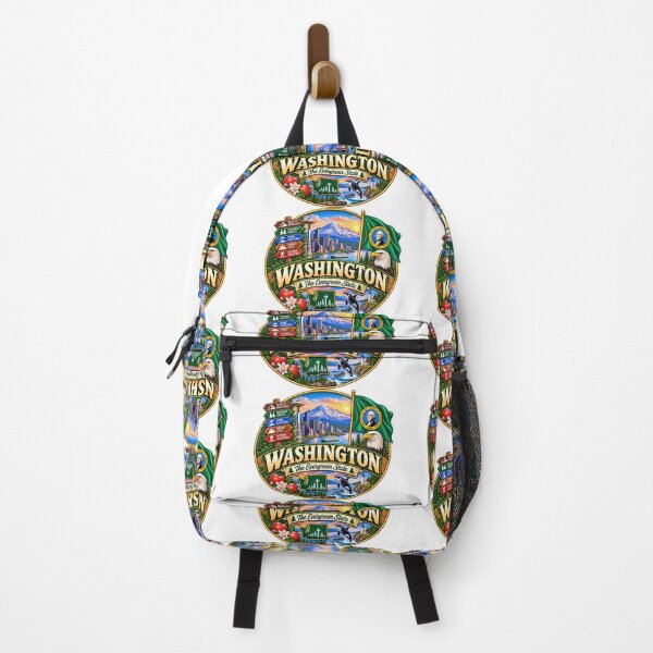 Item preview, Washington Evergreen State Vintage Travel Design designed and sold by Awarrie.
