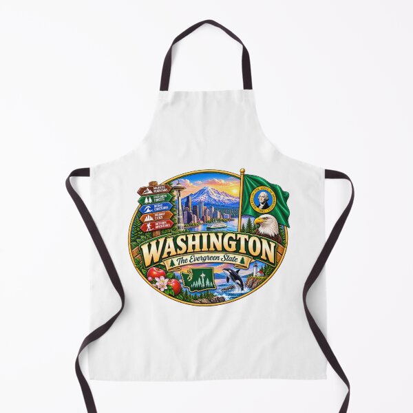 Item preview, Washington Evergreen State Vintage Travel Design designed and sold by Awarrie.