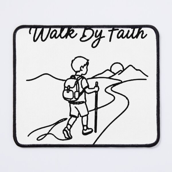 Item preview, Walk By Faith Minimalist Line Art designed and sold by lindalifepeace.