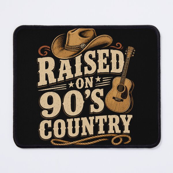 Item preview, Raised On 90's Country Western Cowboy designed and sold by gordonbwyashop.