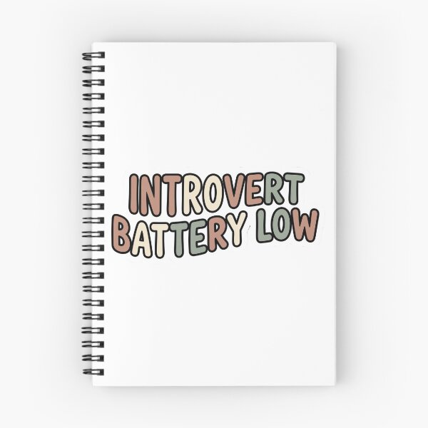 Item preview, Introvert Battery Low Hand-Lettered Sticker designed and sold by CozyCore101.
