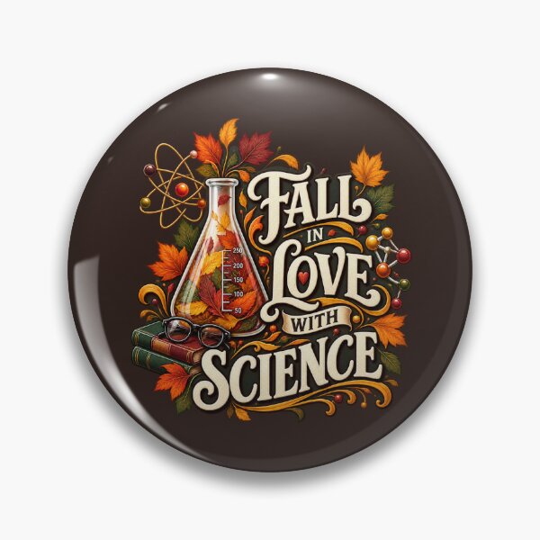 Item preview, Fall in Love With Science – Autumn STEM Teacher Design designed and sold by astersgraphics.
