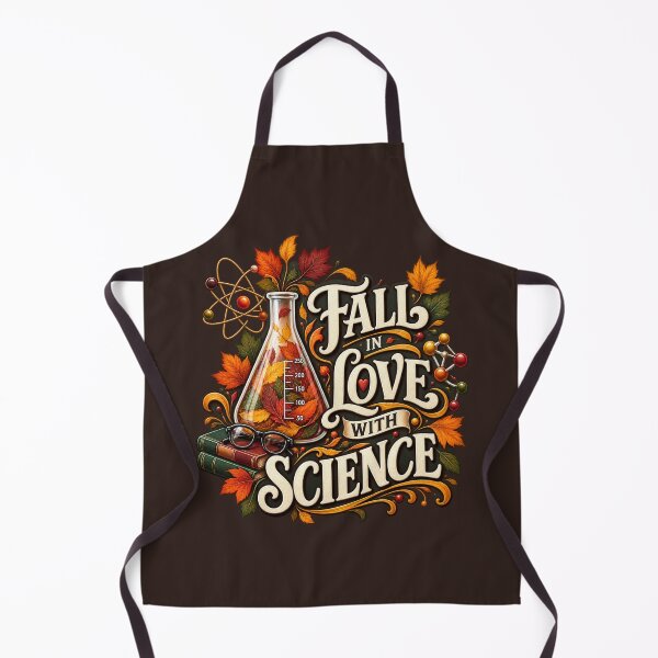 Item preview, Fall in Love With Science – Autumn STEM Teacher Design designed and sold by astersgraphics.