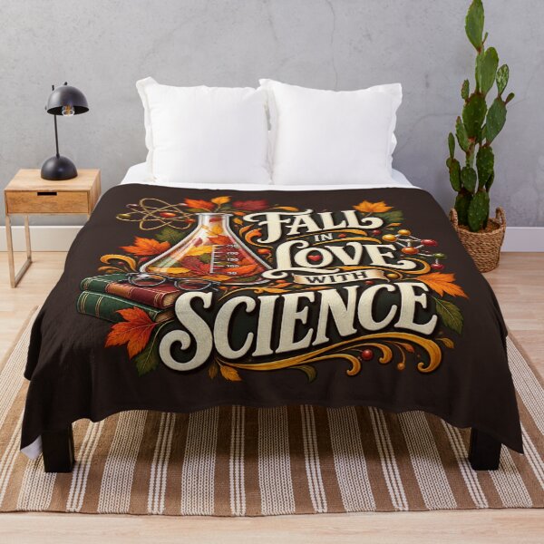 Item preview, Fall in Love With Science – Autumn STEM Teacher Design designed and sold by astersgraphics.