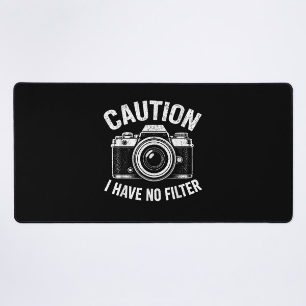 Item preview, Caution I Have No Filter Retro Vintage Camera Photography Lover Design designed and sold by YubitaLeLe.