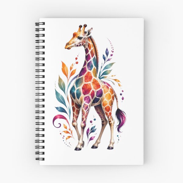 Item preview, Vibrant Colorful Watercolor Giraffe Art Print designed and sold by Arts Design 15.