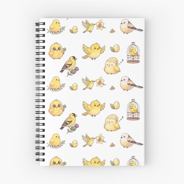 Item preview, Cute Yellow Birds Goldfinch Hummingbird Birdcage Pastel Aesthetic designed and sold by Rehnair.