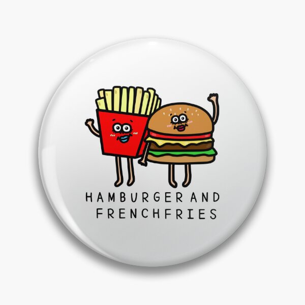 Item preview, Cute HAMBURGER AND FRENCHFRIES designed and sold by kanaehonkawa.