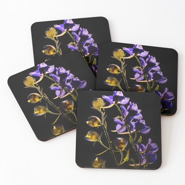 Item preview, Luminous Delphinium on Black designed and sold by Catrinann.