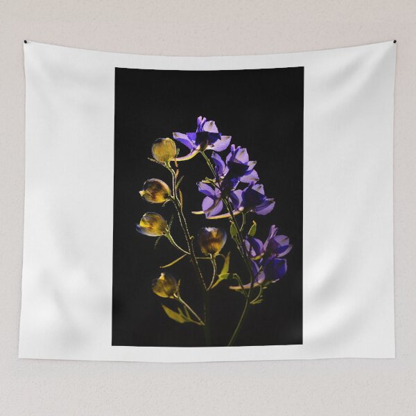 Item preview, Luminous Delphinium on Black designed and sold by Catrinann.