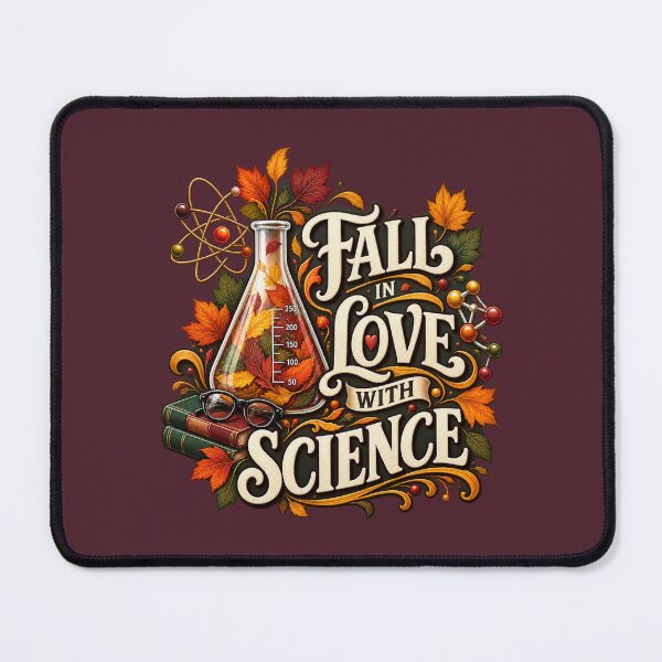 Item preview, Fall in Love With Science – Autumn STEM Teacher Design designed and sold by astersgraphics.