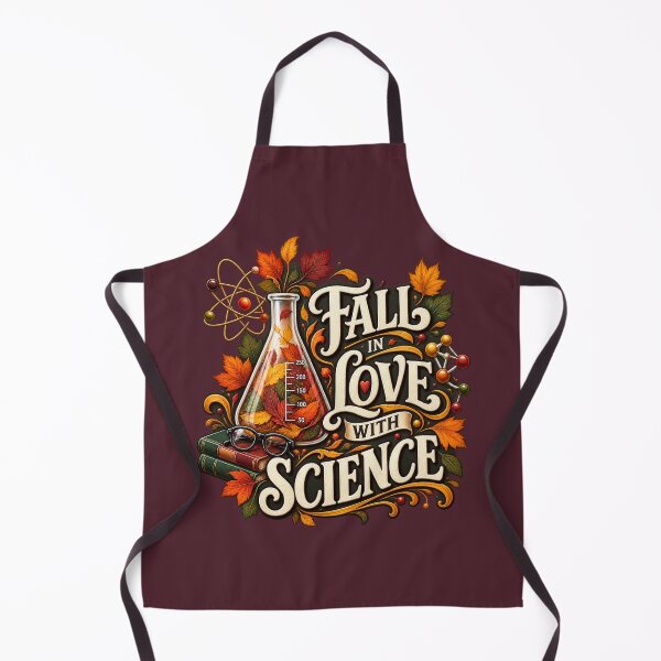 Item preview, Fall in Love With Science – Autumn STEM Teacher Design designed and sold by astersgraphics.