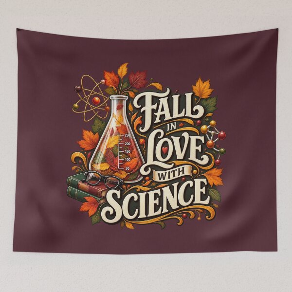 Item preview,  Fall in Love With Science – Autumn STEM Teacher Design designed and sold by astersgraphics.
