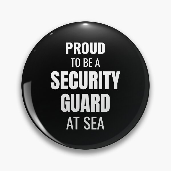 Item preview, Proud to be a Security Guard at Sea (White) designed and sold by ShipCrewNation.