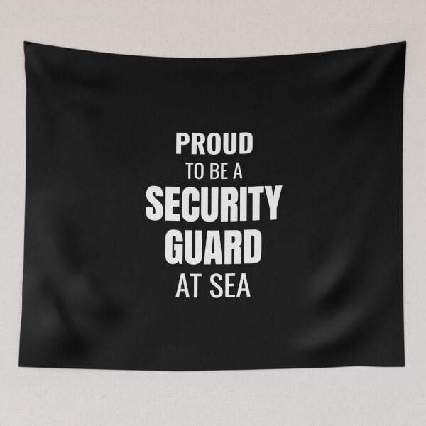 Item preview, Proud to be a Security Guard at Sea (White) designed and sold by ShipCrewNation.