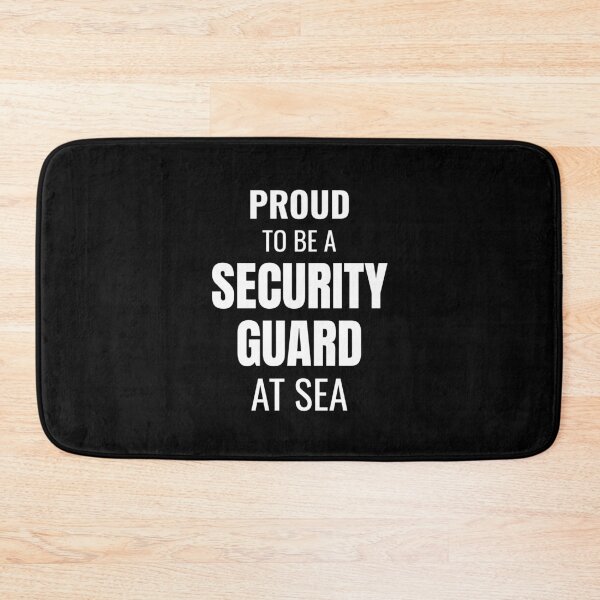 Item preview, Proud to be a Security Guard at Sea (White) designed and sold by ShipCrewNation.