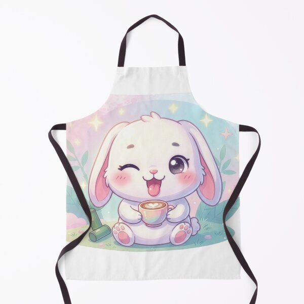 Item preview, Cute Kawaii Lop Bunny With Coffee Latte designed and sold by a575642903.