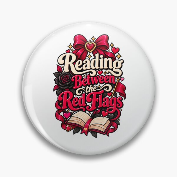 Item preview, Reading between red flags - Romantasy, Booktok  designed and sold by Chaotically Cutee.