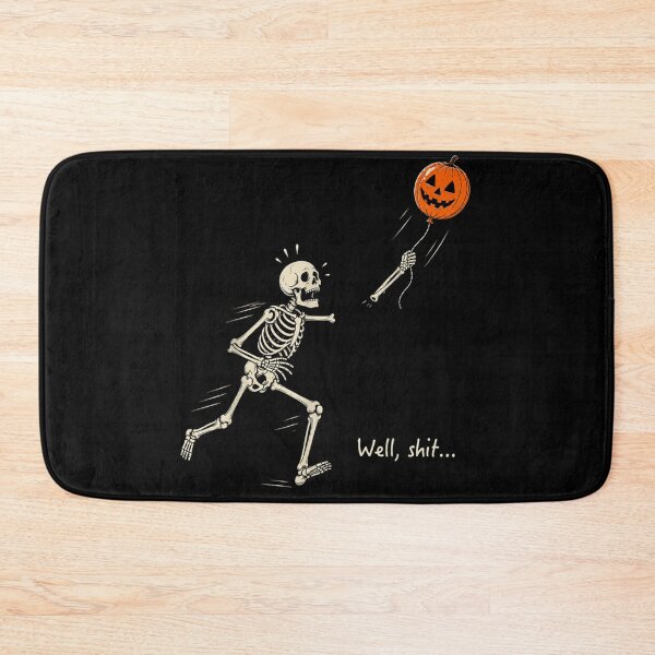 Item preview, Well Shit Skeleton Losing Jack O Lantern Halloween Pumpkin Flying Balloon designed and sold by YubitaLeLe.