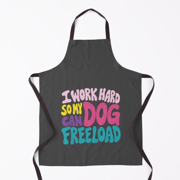 Item preview, I Work Hard So My Dog Can Freeload – Funny Retro Dog Lover Quote designed and sold by station-one.