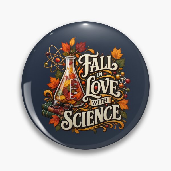 Item preview, Fall in Love With Science – Autumn STEM Teacher Design designed and sold by astersgraphics.