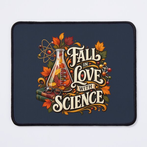 Item preview, Fall in Love With Science – Autumn STEM Teacher Design designed and sold by astersgraphics.