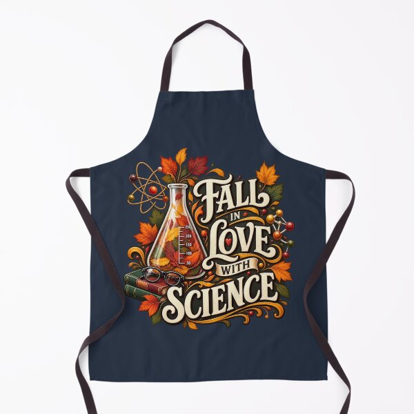 Item preview, Fall in Love With Science – Autumn STEM Teacher Design designed and sold by astersgraphics.