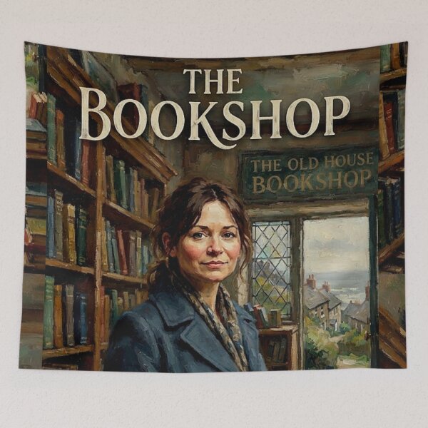Item preview, The Bookshop Drama Fine Art Tribute designed and sold by Art's Diner.