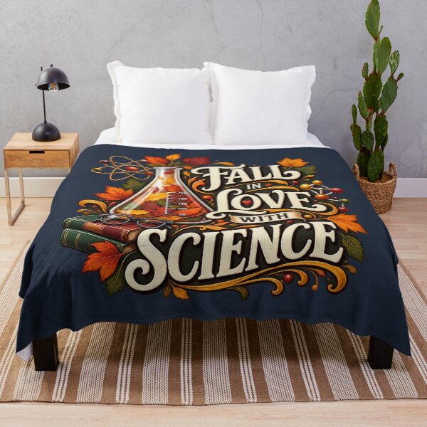Item preview, Fall in Love With Science – Autumn STEM Teacher Design designed and sold by astersgraphics.