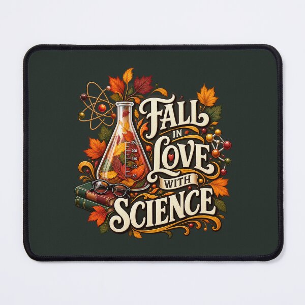 Item preview, Fall in Love With Science – Autumn STEM Teacher Design designed and sold by astersgraphics.