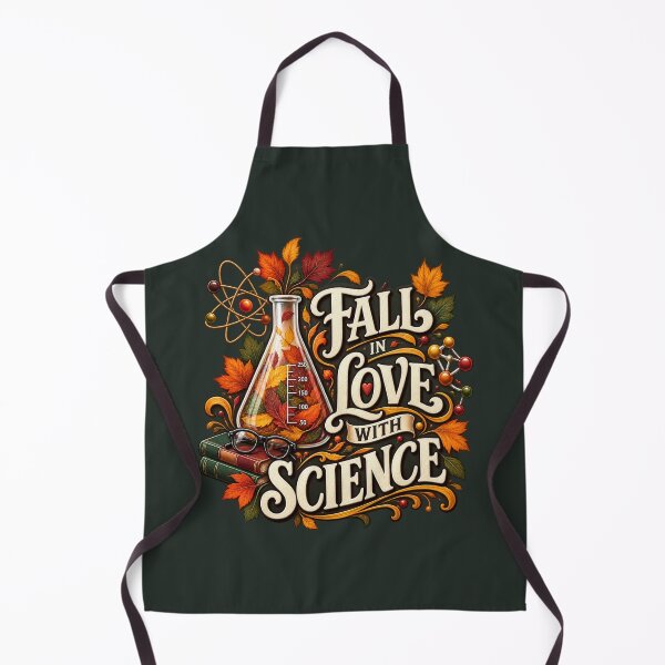 Item preview, Fall in Love With Science – Autumn STEM Teacher Design designed and sold by astersgraphics.