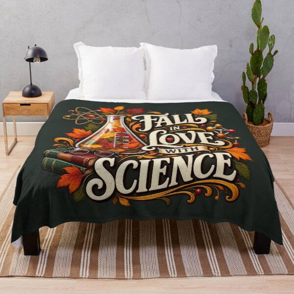 Item preview, Fall in Love With Science – Autumn STEM Teacher Design designed and sold by astersgraphics.