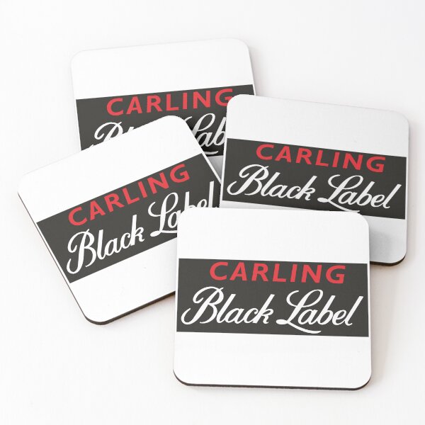 Item preview, Carling Black Label Red White Typography Logo designed and sold by febesl.