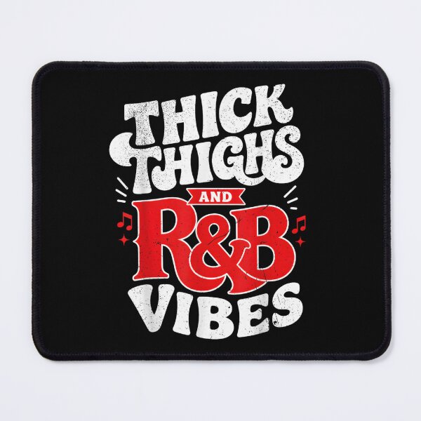 Item preview, Thick Thighs And RB Vibes Retro Vintage Music Lover Graphic Tee designed and sold by LittleNhutton.