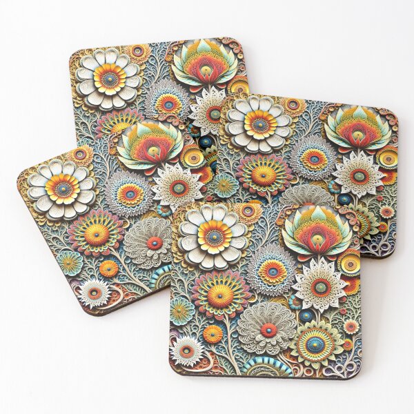 Item preview, Zentangle Mandala Flowers designed and sold by Beyond The Canvas.