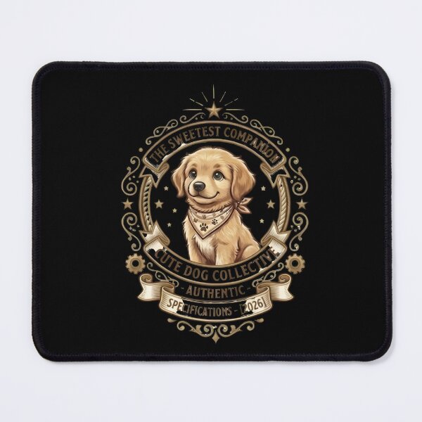 Item preview, The Sweetest Companion Cute Dog Vintage Emblem designed and sold by eihabo.