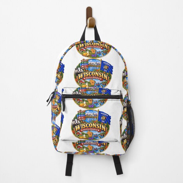 Item preview, Wisconsin America’s Dairyland Vintage Travel Design designed and sold by Awarrie.