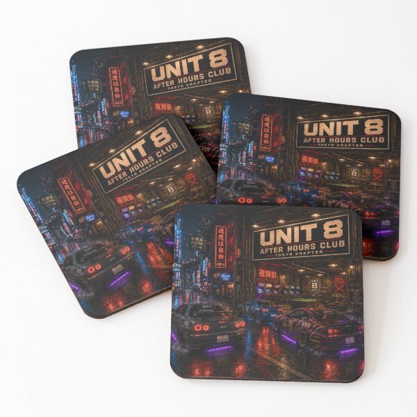 Item preview, Unit 8 Tokyo Night Run Acrylic Block Desk Decor designed and sold by AfterDarkVisuals.