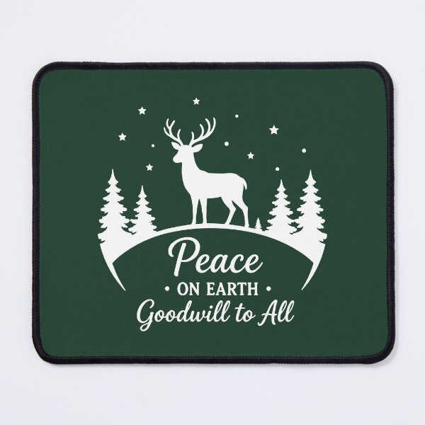 Item preview, Peace on Earth Goodwill to All – Festive Holiday Art designed and sold by Tklezardesigns.