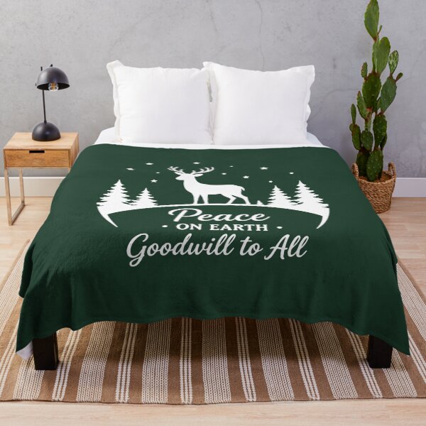 Item preview, Peace on Earth Goodwill to All – Festive Holiday Art designed and sold by Tklezardesigns.