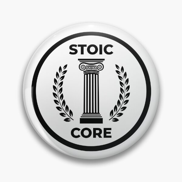 Item preview, Stoic Core Shield Emblem - Ionic Column and Laurel - Black Version designed and sold by Stoic Core.