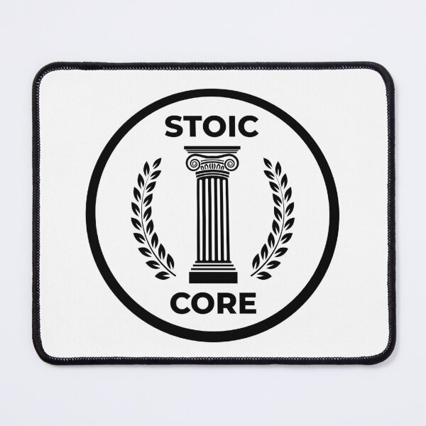 Item preview, Stoic Core Shield Emblem - Ionic Column and Laurel - Black Version designed and sold by Stoic Core.