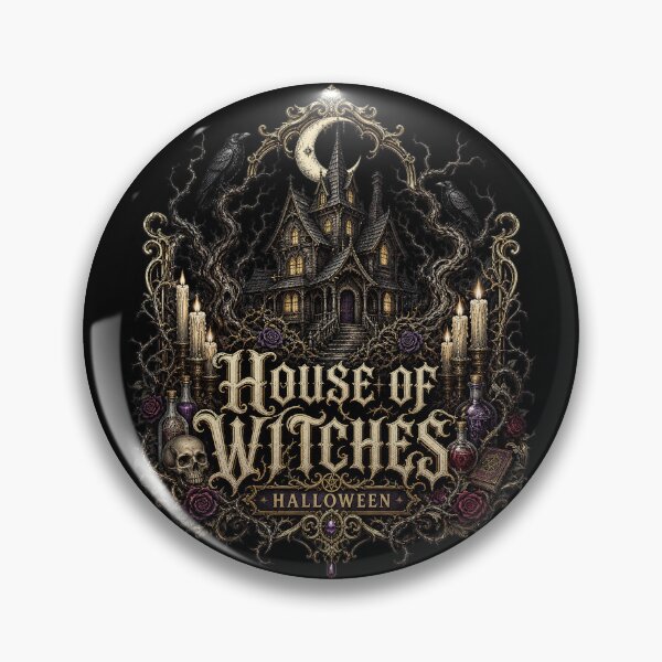 Item preview, HALLOWEEN House of Witches – Witchy Gothic Cottage Sticker designed and sold by ElKesslassy  Daniel.