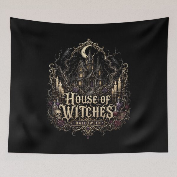 Item preview, HALLOWEEN House of Witches – Witchy Gothic Cottage Sticker designed and sold by ElKesslassy  Daniel.