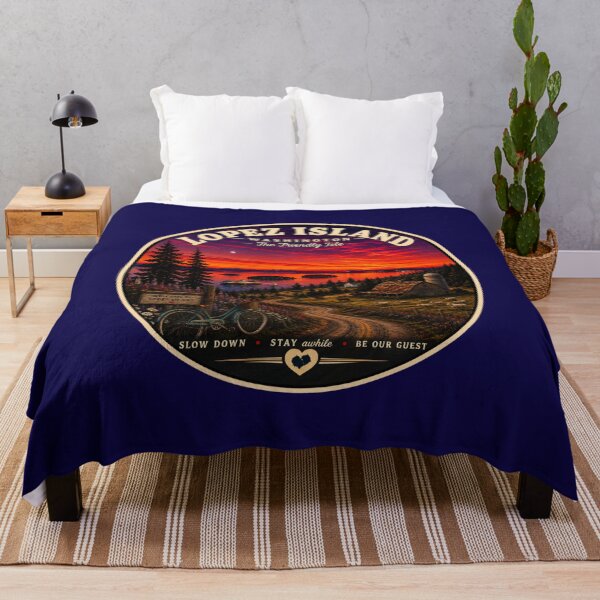 Item preview, Lopez Island Washington Vintage Travel Badge Friendly Isle designed and sold by Swanny's Custom T-shirt and Gift Designs.